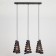 Storm 3x40W lamp E27 Black 57x12.3x96cm