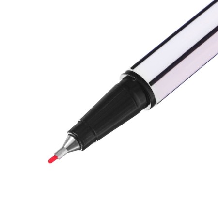 Capillary pen Luxor Fine Writer 045, node 0.8 mm, red ink, black and white housing-7