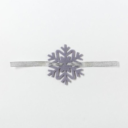 Dreamer for napkin "Snowflake" Gray 7x8 cm 100% p/e, felt-3