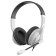 Headphones with A4Tech HS-10 microphone Black/white 2m overhead heads (HS-10/3.5mm plug/BLAC 10046