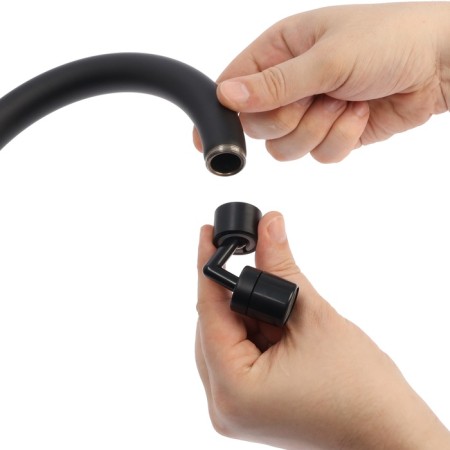 Zein z3591 aerator, rotary, on a hinge, corner, black-8