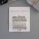 Hair crest "Medea", set 2 pcs., Waves, 5 × 4 cm, silver