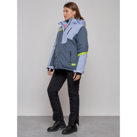 Ski jacket female winter, size 54, purple color-1
