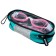 ATEMI B503 swimming glasses, silicone, pink/white color