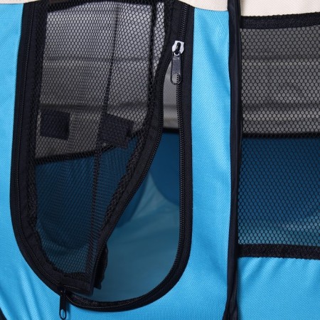 Animal aviary, tent, 8 walls, 70 x 40 cm, blue-7