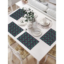 A set of napkins for setting the Dragon with a gift, rectangular, size 32x46 cm, 4 pcs