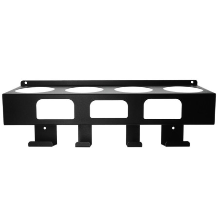 Holder for construction chemistry in banks, wall, with hooks, black-3