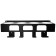 Holder for construction chemistry in banks, wall, with hooks, black