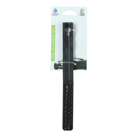 Car brush, 22 cm, metal bristles, black-3