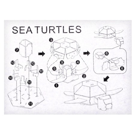 Set for creativity Sostea 3D figures "Turtle"-5