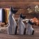 Souvenir set tree "cats with black tail" (20.15.12) 4x13x20 cm