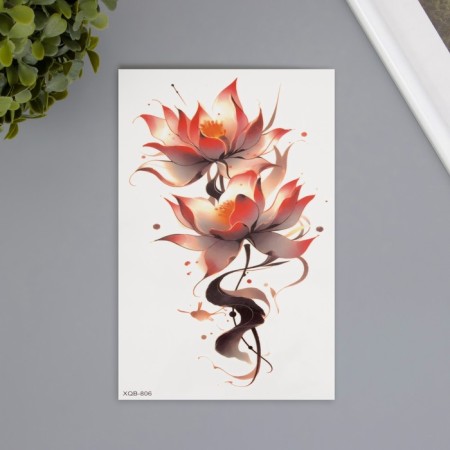 Tattoo on the body Color "Watercolor lotions" 11.4x21 cm