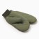 Women's mittens minku, Khaki color, 24 cm