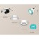 A set of built -in rotary lamp with composite crystal Ambrella Light, Techno, XM8101543, color white sand