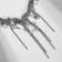 Choker-Koli multi-layer "star" interweaving, the color of silver