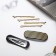 Invisibility for Herty hair (set 10 pcs) stripes, 5 cm, gold