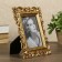 Polystone photo frame 10x15 cm "Emilia" gold 22x17 cm