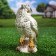 Garden figure "Owl Polar" 17x11x8cm