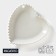 Porcelain plate Magistro "Heart", D = 25 cm, white color