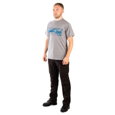 Grayling Riverbad T-shirt, Cotton, Gray, XS-3