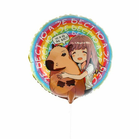 Foil ball 18 "Ainime Capybara", circle-1