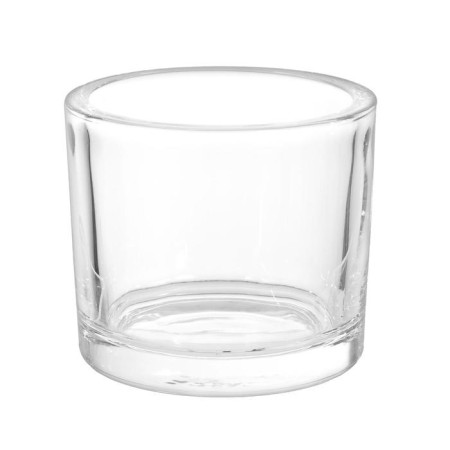 Glass of Glass for 1 candle "glass" transparent 8x9.3x9.3 cm-3