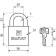 The castle of the hinged "Bulat" Armed Forces 1140, brass, d = 6.5 mm
