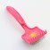 Brush - medium -sized packer with drops, base 59 x 49 mm, pink