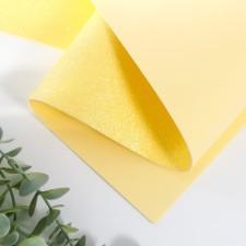 Foamiran glitter 1.8 mm (lemon) 60x70 cm