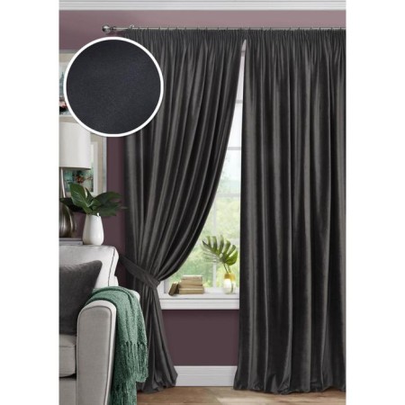 Set of curtains on braid Pudra, size 400x270 cm-1