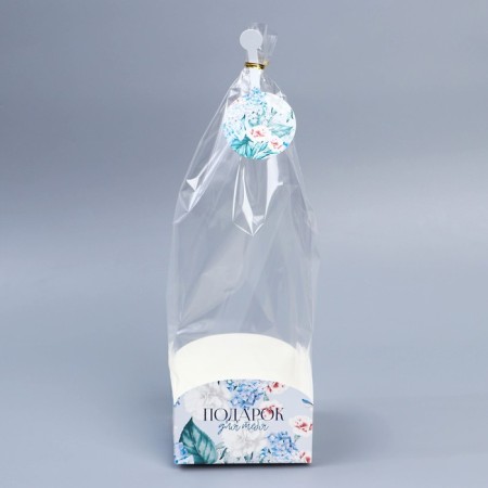 Gift package with a box, packaging, "tenderness", 12 x 12 x 40 cm-1