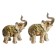 Souvenir Polystone "Elephant with drawings on the Popon" set of 2pcs. 14.5x13x5.7 cm