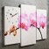 Wall, modular, series: flowers, "pink flowers of orchids", 60x80 cm