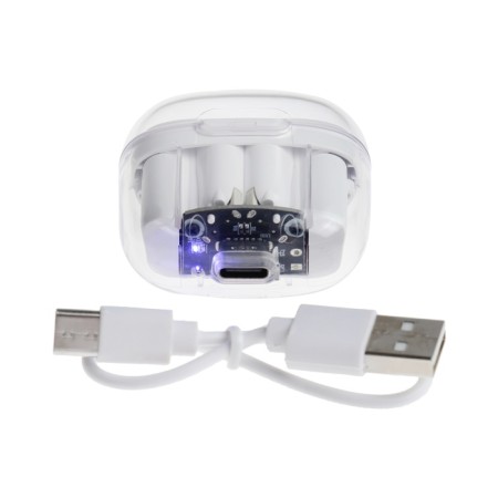 Wireless headphones Pro13, TWS, inserts, BT 5.0, 30/180 mAh, transparent, white-7
