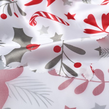 The tablecloth "New Year flowers" is 145x300 cm, 100% p/e-3