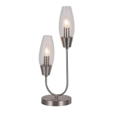 Table lamp 2x60W E14, size 21.5x21.5x52 cm