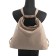 Female bag, artificial leather, beige 36x13x37 cm