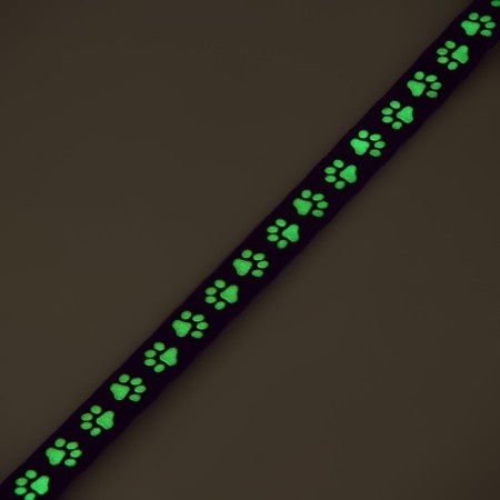 Fly collar "shower" luminous, with a bell, 30 x 1 cm, polyester, purple-7