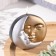 Figure candle Lacked "Sun and Moon", 6x1.5 cm, rustic