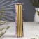 A set of antique candles, 2.2x 30 cm, 4 pieces, gold metallic