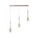 Bayerlux lamp "Galassia" 3hLED 9W gold 50x3.2x32-182120 cm