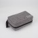 Road cosmetic bag, 2 parts on lightning, with hook, color gray color