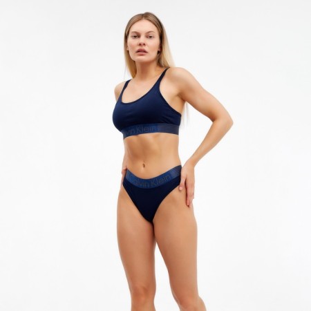 Female set (top with thin straps, panties), color dark blue mix, size 46-48-4