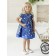 Dress "Flora", height 110 cm, blue color