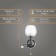 Sconces "Alira" 1x40W E27 Black-chrom 18x15x18 cm.