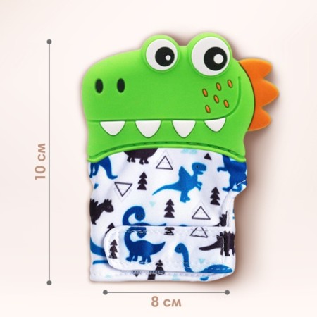 Mitten Mittle "Crocodile", on Velcro, Color Mix, Kroshka Me-4