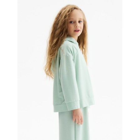 Children's hoodie minaku, olive color, height 140 cm-2