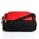 Sports bag with lightning, external pocket, long belt, red/black color