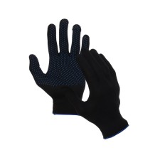 Garden nylon gloves, with PVC points, size 9, mix