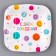 Disposable square plate "Happy birthday", emoticons, 16.5x16.5 cm